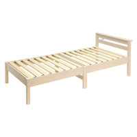 組立簡単すのこベッド ホワイトウォッシュ SLB-201(WS)