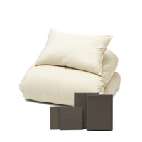 年中快適布団とカバーの6点セット ブラウン SLF-21(BR)　