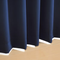 カーテン　ベルーイ ネイビー 135cm