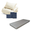 ポケットコイルマットレス（グレー）＋合繊布団セット ネイビー 