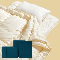 軽量ウォッシャブル布団7点セット　ミッドナイトブルー（掛布団、敷布団、枕、カバー4点） ミッドナイトブルー 