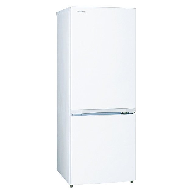 東芝　2ドア冷蔵庫 セミマットホワイト GR-V15BS(W)