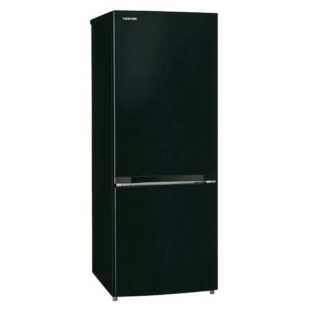 東芝　2ドア冷蔵庫 セミマットブラック GR-V15BS(K)
