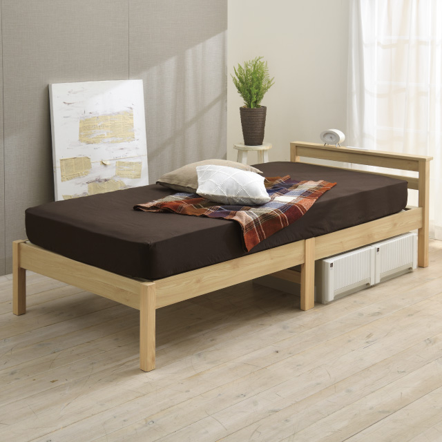 組立簡単すのこベッド ナチュラル SLB-201(NA)