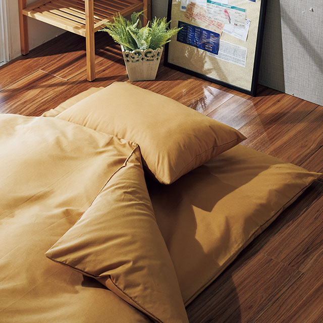 ふわふわ羽毛布団とカバーの7点セット ラテ SLF-02(LA)