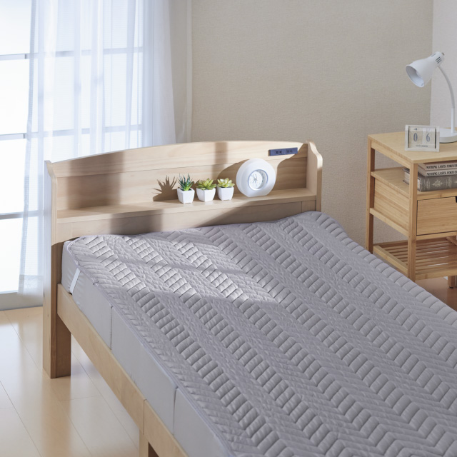 ベッドパッド ライトグレー SLS-01(LGR)