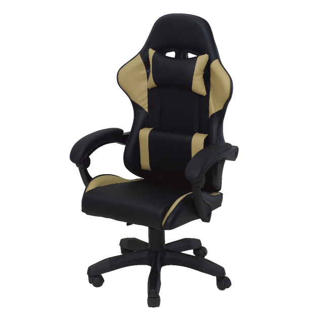 ゲーミングチェア ブラック/ブラウン SLC-106(B/B)