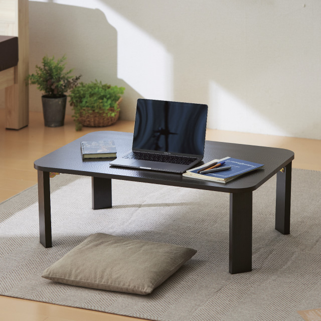 折脚ローテーブル900 ブラウン SLT-900(DBR)