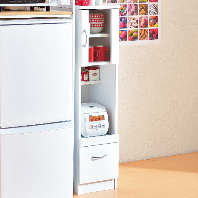 多機能キッチンラックS ホワイト SLK-S02(WH)