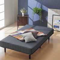 脚付マットレスベッド チャコールグレー SLB-401(GY)