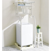 立て掛け洗濯機ラック