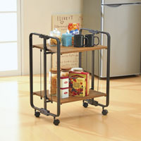 アート折りたたみワゴン ヴィンテージブラウン 