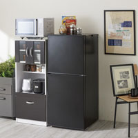 ツインバード2ドア冷蔵庫 ブラック HR-F915(B)