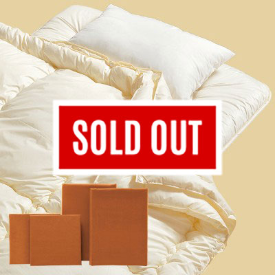 軽量ウォッシャブル布団7点セット　キャメル（掛布団、敷布団、枕、カバー4点）